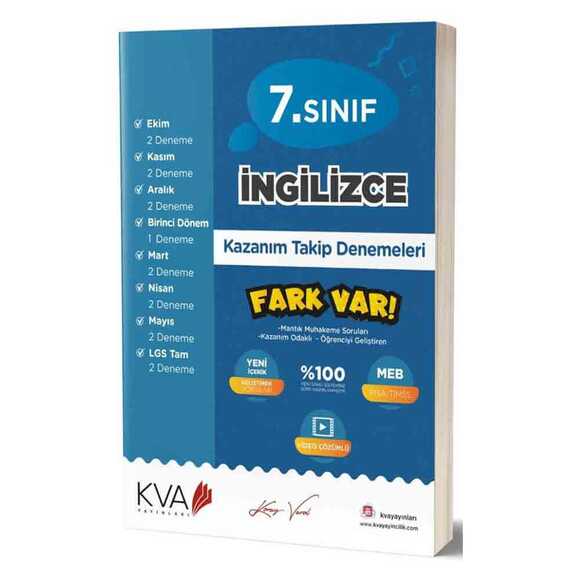 Koray Varol 8. Sınıf İngilizce Kazanım Takip Denemeleri 2020