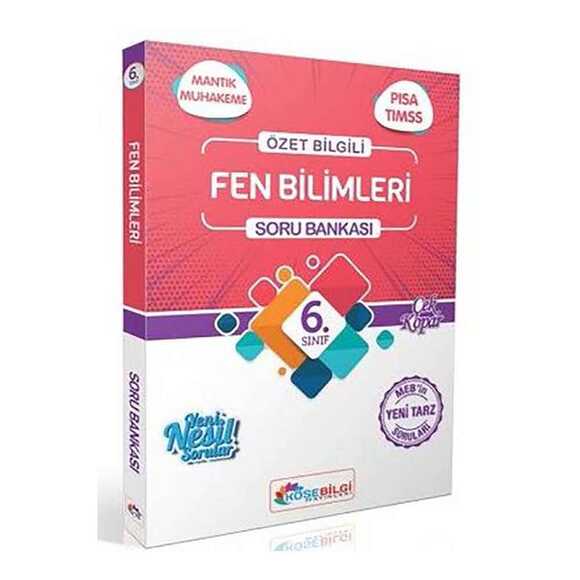 Köşebilgi 6.Sınıf Fen Bilimleri Özet Bilgili Soru Bankası 2022