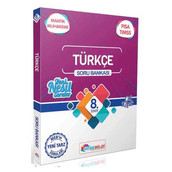 Köşebilgi 8. Sınıf Türkçe Özet Bilgili Soru Bankası