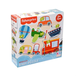 KS Games - KS Games Fisher Price Vehicles 6’sı 1 Arada Çocuk Puzzle FP13415