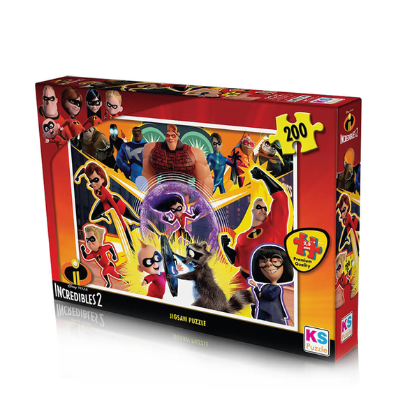 Ks Incredibles 2 Puzzle 200 Parça Çocuk Puzzle LD113