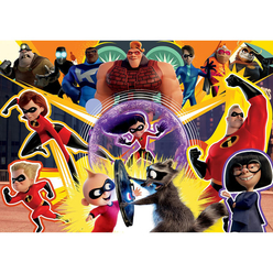 Ks Incredibles 2 Puzzle 200 Parça Çocuk Puzzle LD113 - Thumbnail