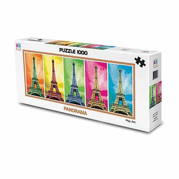 KS Puzzle 11223 Antony Matos Pop Art Parıs Yetişkin Puzzle 1000 Parça 48X105