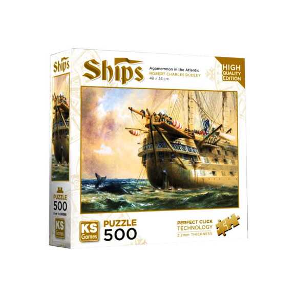 Ks Puzzle 20050 Hms Agamemnon İn Atlantic 500 Parça