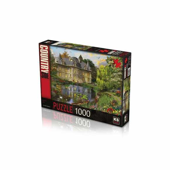 KS Puzzle 20543 Dominic Davison Mansion Lake Yetişkin Puzzle 1000 Parça 48X80