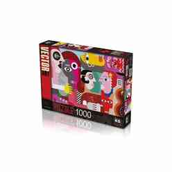 KS Puzzle - KS Puzzle 20544 Joyce Nicoletti Strange People And Dirty Dog Yetişkin Puzzle 1000 Parça 48X81