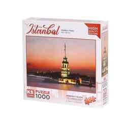 Ks Puzzle 20729 Kız Kulesi Ve Gün Batımı 1000 Parça - Thumbnail
