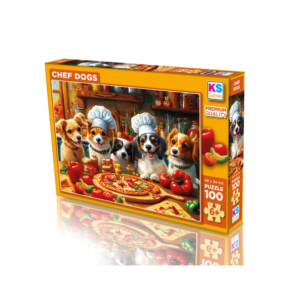 Ks Puzzle Çocuk P. Chef Dogs 100 Parça Puzzle 31501