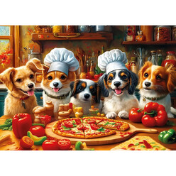 Ks Puzzle Çocuk P. Chef Dogs 100 Parça Puzzle 31501 - Thumbnail