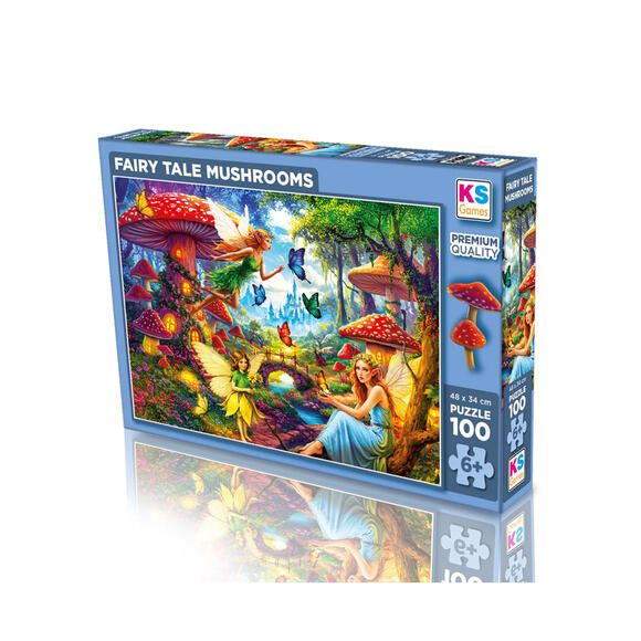Ks Puzzle Çocuk P. Fairy Tale Mushrooms 100 Parça Puzzle 31502