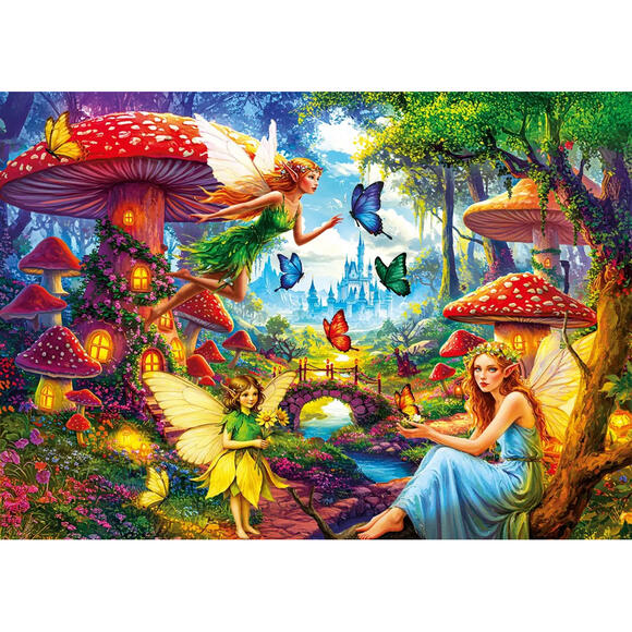Ks Puzzle Çocuk P. Fairy Tale Mushrooms 100 Parça Puzzle 31502