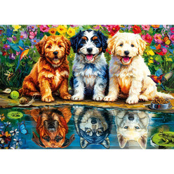 Ks Puzzle Çocuk P. Fearless Puppies 100 Parça Puzzle 31503 - Thumbnail