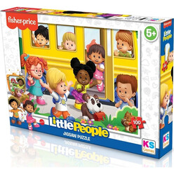 KS Puzzle - Ks Puzzle Çocuk P. Fisher Price Little People 100 Parça LP 714