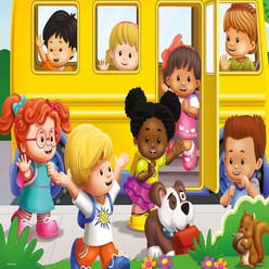 Ks Puzzle Çocuk P. Fisher Price Little People 100 Parça LP 714 - Thumbnail