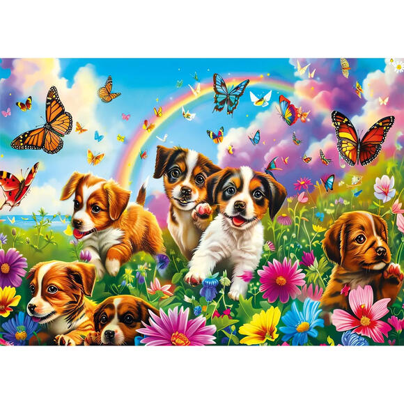 Ks Puzzle Çocuk P. Playing Puppies 50 Parça Puzzle 31754
