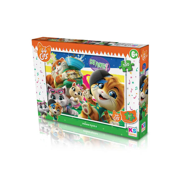 Ks Puzzle ÇocukP. 44 CAT Puzzle 100 Parça CAT714