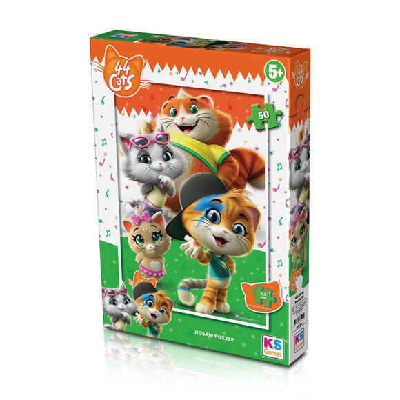 Ks Puzzle ÇocukP. 44 CAT Puzzle 50 Parça CAT709