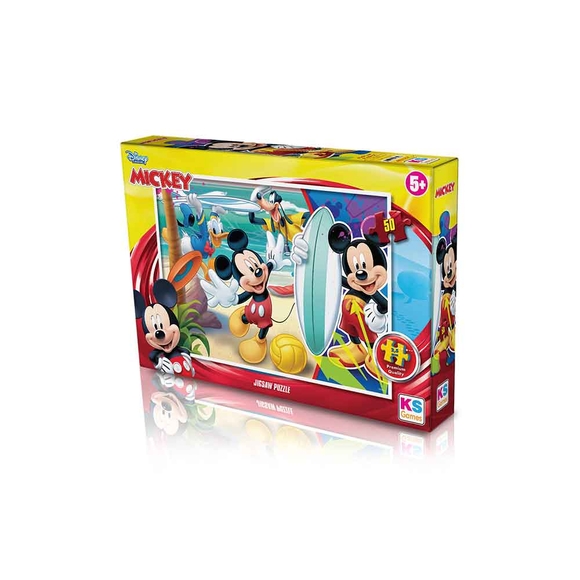 KS Puzzle Disney Mickey Çocuk Puzzle 50 Parça MCH709
