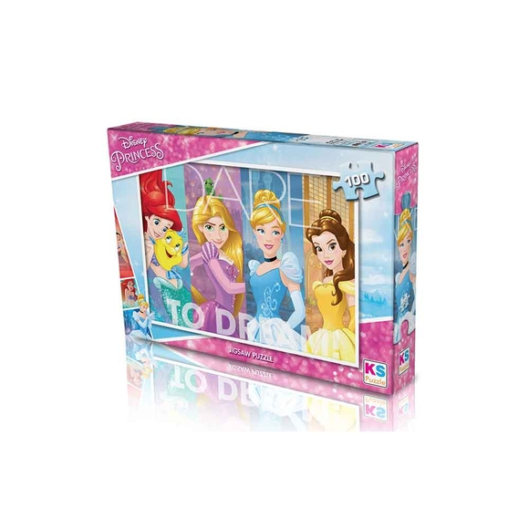 KS Puzzle Disney Princess Çocuk Puzzle 100 Parça PR714
