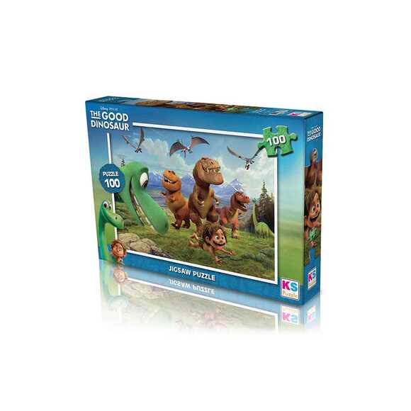 KS Puzzle GD714 Good Dınosaur Çocuk Puzzle 100 Parça 34X48 Cm