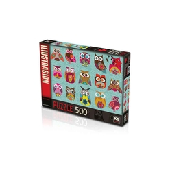 KS Puzzle Multi Owls Yetişkin Puzzle 500 Parça 20011 - Thumbnail