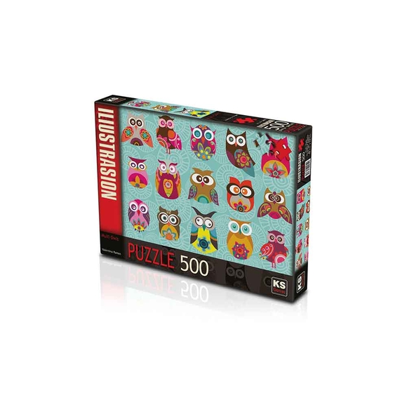 KS Puzzle Multi Owls Yetişkin Puzzle 500 Parça 20011