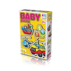 Ks Puzzle Ulaşım Araçları Baby Puzzle 12003 - Thumbnail
