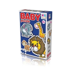 Ks Puzzle Vahşi Hayvanlar Baby Puzzle 12001 - Thumbnail