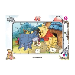 Ks Puzzle Winnie The Pooh Frame Puzzle 24 WN704 - Thumbnail