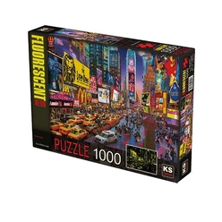 Ks Puzzle Yetişkin Puzzle 1000 Parça Fluorescent Metropol 20541 - Thumbnail