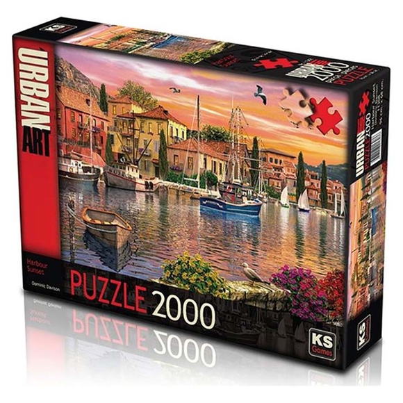 Ks Puzzle Yetişkin Puzzle 2000 Parça Harbour Sunset 11308