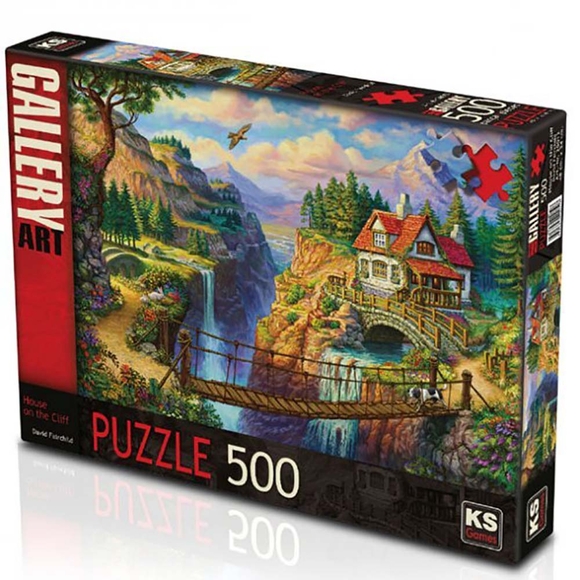 Ks Puzzle Yetişkin Puzzle 500 Parça House On The Cliff 20012