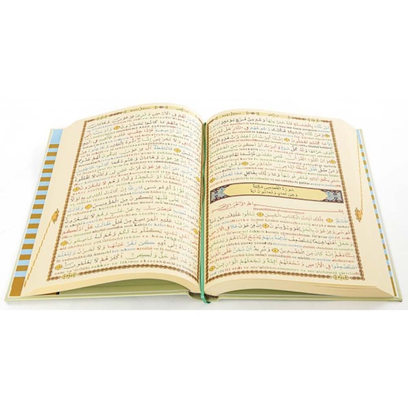Kur’an-ı Kerim Rahle Boy (Satıraltı ve Türkçe Okunuşlu)