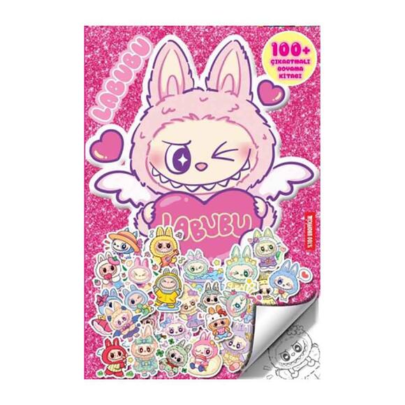 Labubu - 100+ Çıkartmalı Boyama Kitabı