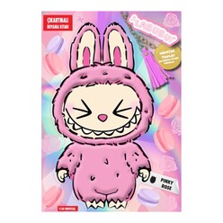 Doğan Çocuk - Labubu Pinky Rose Çılgın Koleksiyon - Çıkartmalı Boyama Kitabı