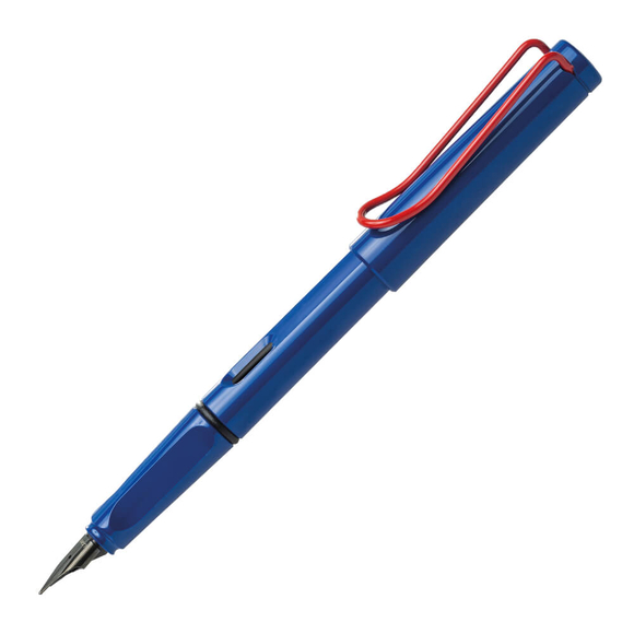 Lamy 14Mk-Ef Safari Dolma Kalem Kırmızı Renk Klips Ef Uç Mavi