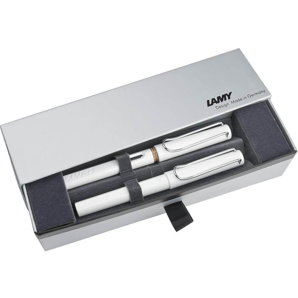 Lamy Safari Dolma ve Roller Kalem Seti 2’li Parlak Beyaz 19B-M/319B