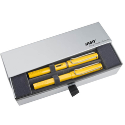 Lamy - Lamy Safari Dolma ve Roller Kalem Seti 2’li Parlak Sarı 18-M/318