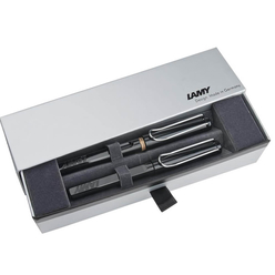 Lamy - Lamy Safari Dolma ve Roller Kalem Seti 2’li Parlak Siyah 19S-M/319S