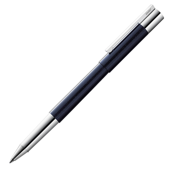 Lamy Scala Roller Kalem Paslanmaz Çelik Parlak Mavi Siyah 379