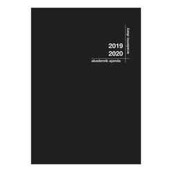 Larus 201-2020 Akademik Ajanda 21x29 cm Siyah - Thumbnail