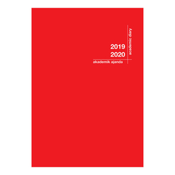 Larus 2019-2020 Akademik Ajanda 21x29 cm Kırmızı - Thumbnail