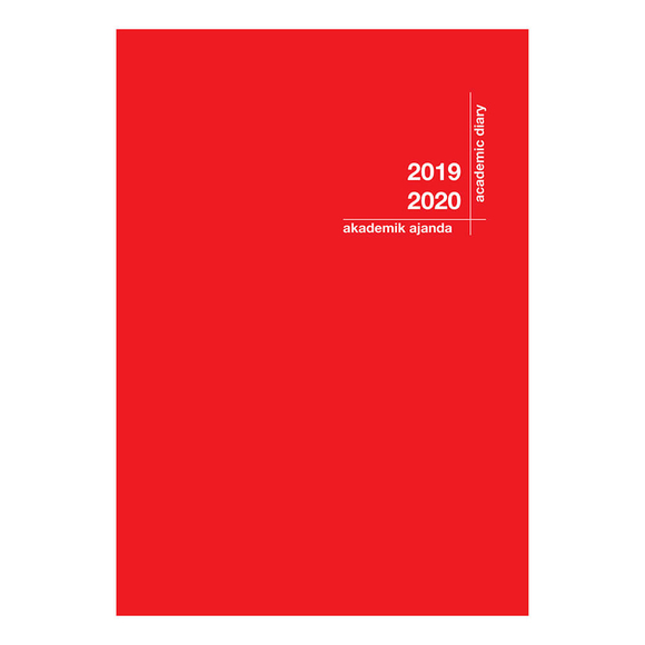 Larus 2019-2020 Akademik Ajanda 21x29 cm Kırmızı