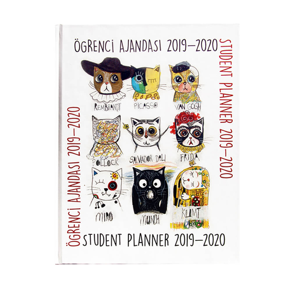 Larus Öğrenci Ajandası 2019-2020 Painter Cats