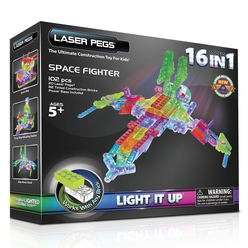 Laser Pegs 16in1 Space Fighter G9030B - Thumbnail