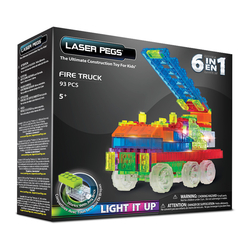 Laser Pegs 6in1 Fire Truck ZD180B - Thumbnail