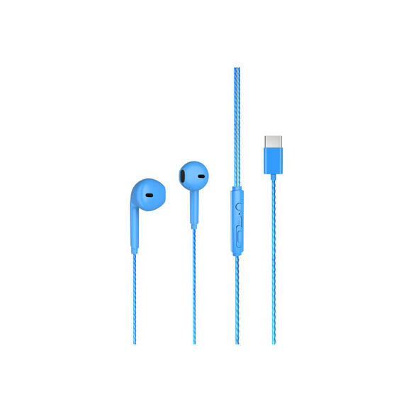 Lecoo Eh104C-BL Type-C Kablolu Mikrofonlu Kulaklık Mavi