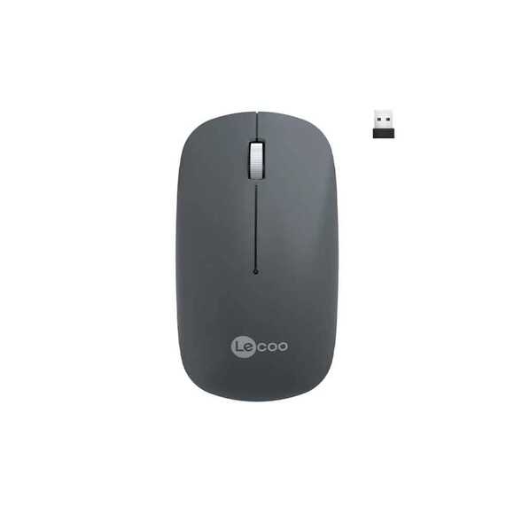 Lecoo Kablosuz Mouse Sessiz Usb Gri WS214