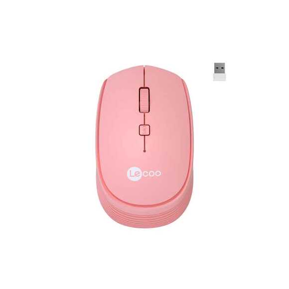 Lecoo Kablosuz Mouse Sessiz Usb Pembe WS214