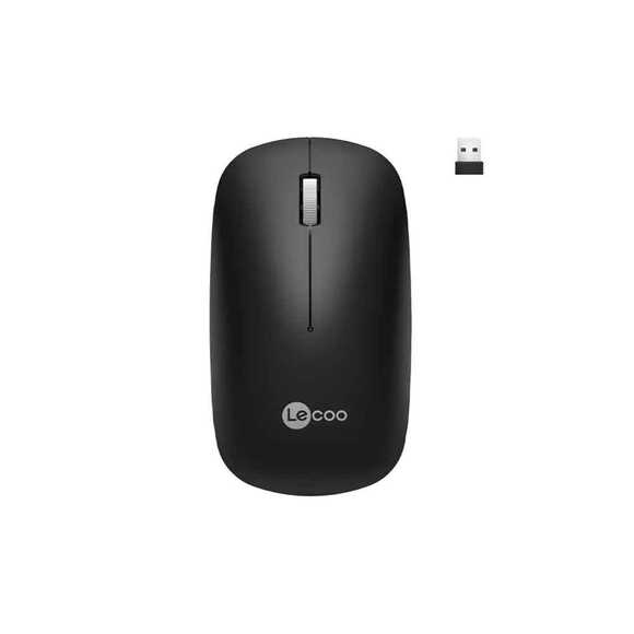 Lecoo Kablosuz Mouse Sessiz Usb Siyah WS214